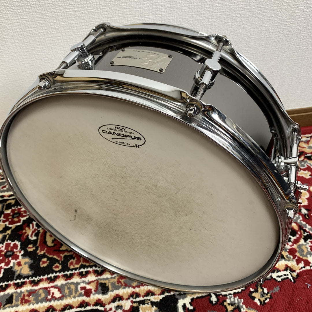 Canopus Black Nickel Brass BB-1455 14x5.5 Brass Snare Drum 2010 MIJ