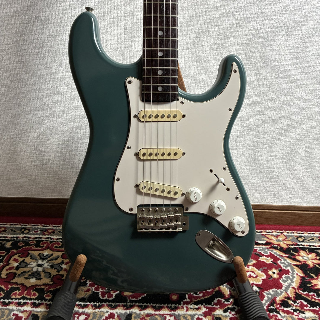 1985 Fernandes FST Stratocaster Type MIJ Japan Teal Refinished w/ Soft Case