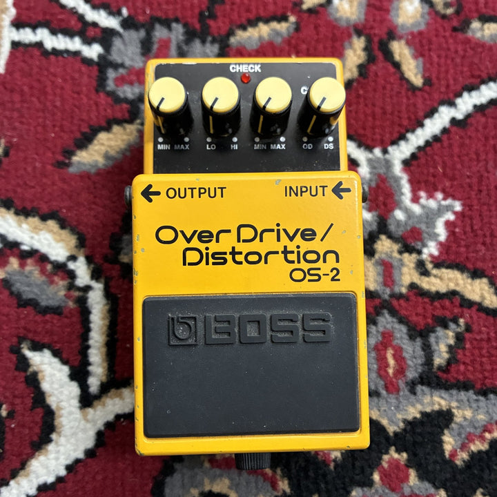 BOSS OS-2 OverDrive / Distortion Guitar Effects Pedal w/ Box &amp; Manual, Taiwan