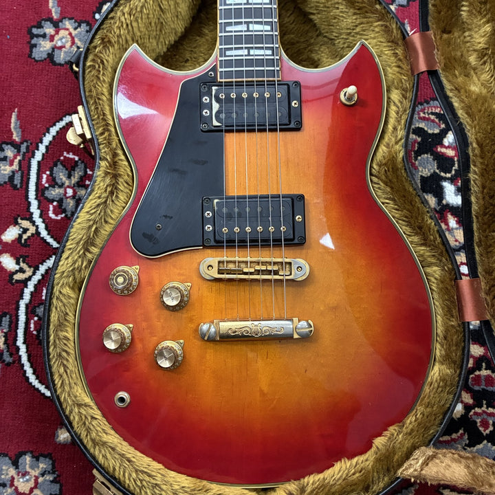 1977-1981 Yamaha SG-1000 Lefty Left-Handed Cherry Sunburst MIJ Vintage w/ Case