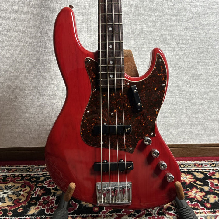 1987-88 Fender Japan Pro Feel Jazz Bass JBR-80R Trans Red MIJ Fujigen G-Serial