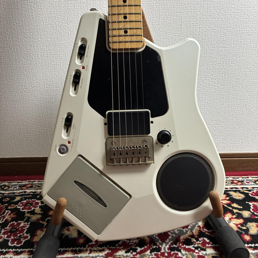 1980s Casio EG-5 Eleking White Guitar Built-in Cassette Deck Amp Speaker MIJ