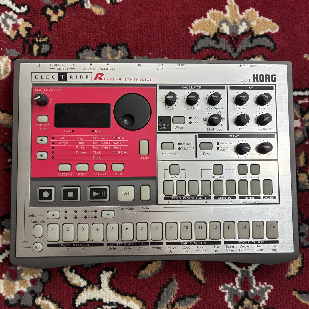 Korg Electribe R ER-1 Rhythm Synthesizer Drum Machine Original Non-mkII w/ PSU