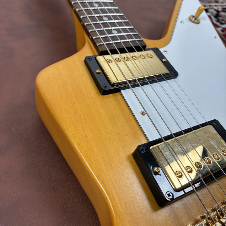 2023 Epiphone 1958 Korina Explorer Inspired by Gibson Custom Aged Natural w/Case