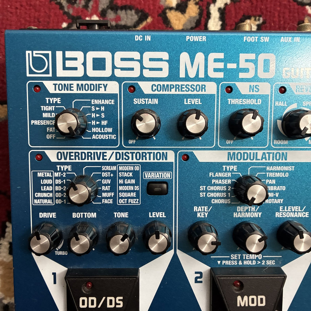BOSS ME-50 Guitar Multiple Effects COSM Multi-Effects Pedal w/ Original Box