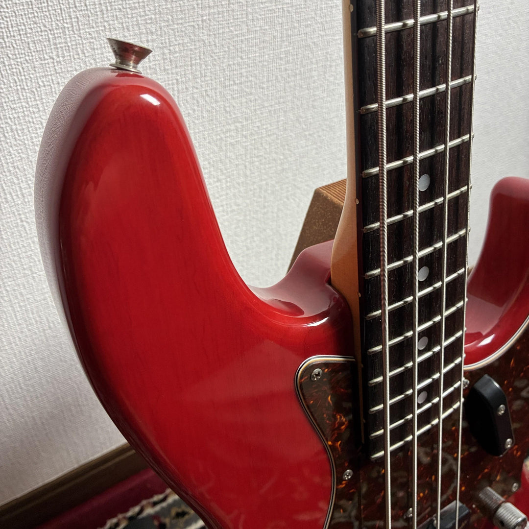 1987-88 Fender Japan Pro Feel Jazz Bass JBR-80R Trans Red MIJ Fujigen G-Serial