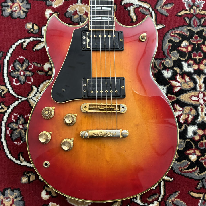 1977-1981 Yamaha SG-1000 Lefty Left-Handed Cherry Sunburst MIJ Vintage w/ Case
