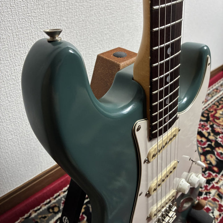 1985 Fernandes FST Stratocaster Type MIJ Japan Teal Refinished w/ Soft Case