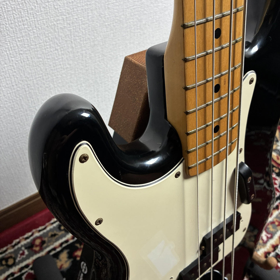 1976 Greco PB-500 Precision Bass Left-Handed Black Maple Neck Lefty MIJ Japan