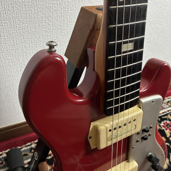 1960s Guyatone LG-85T Red Vintage Bizarre Electric Guitar MIJ Japan w/ Vibrato