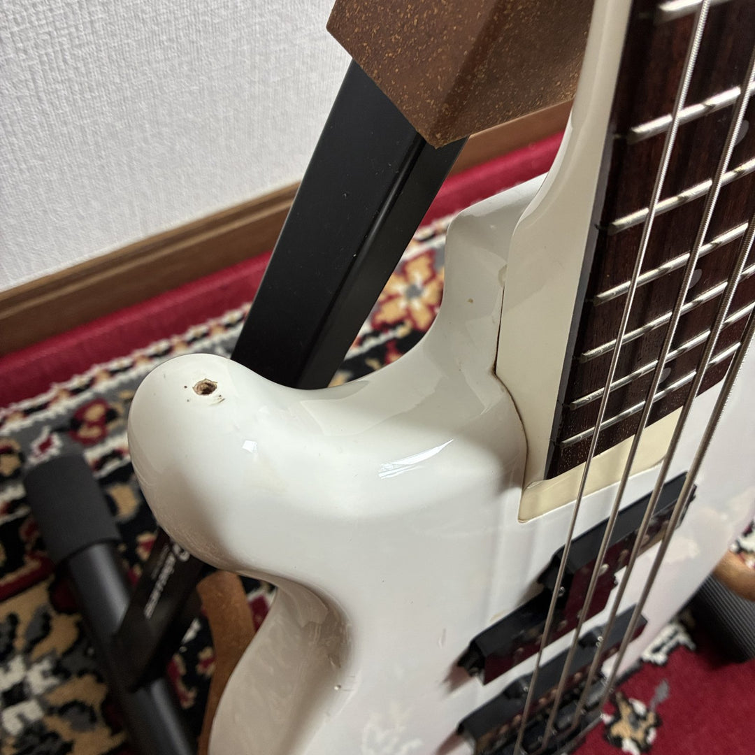 1980s-90s Fernandes FRB-45 Revolver Bass Left-Handed PJ White MIJ Japan Lefty