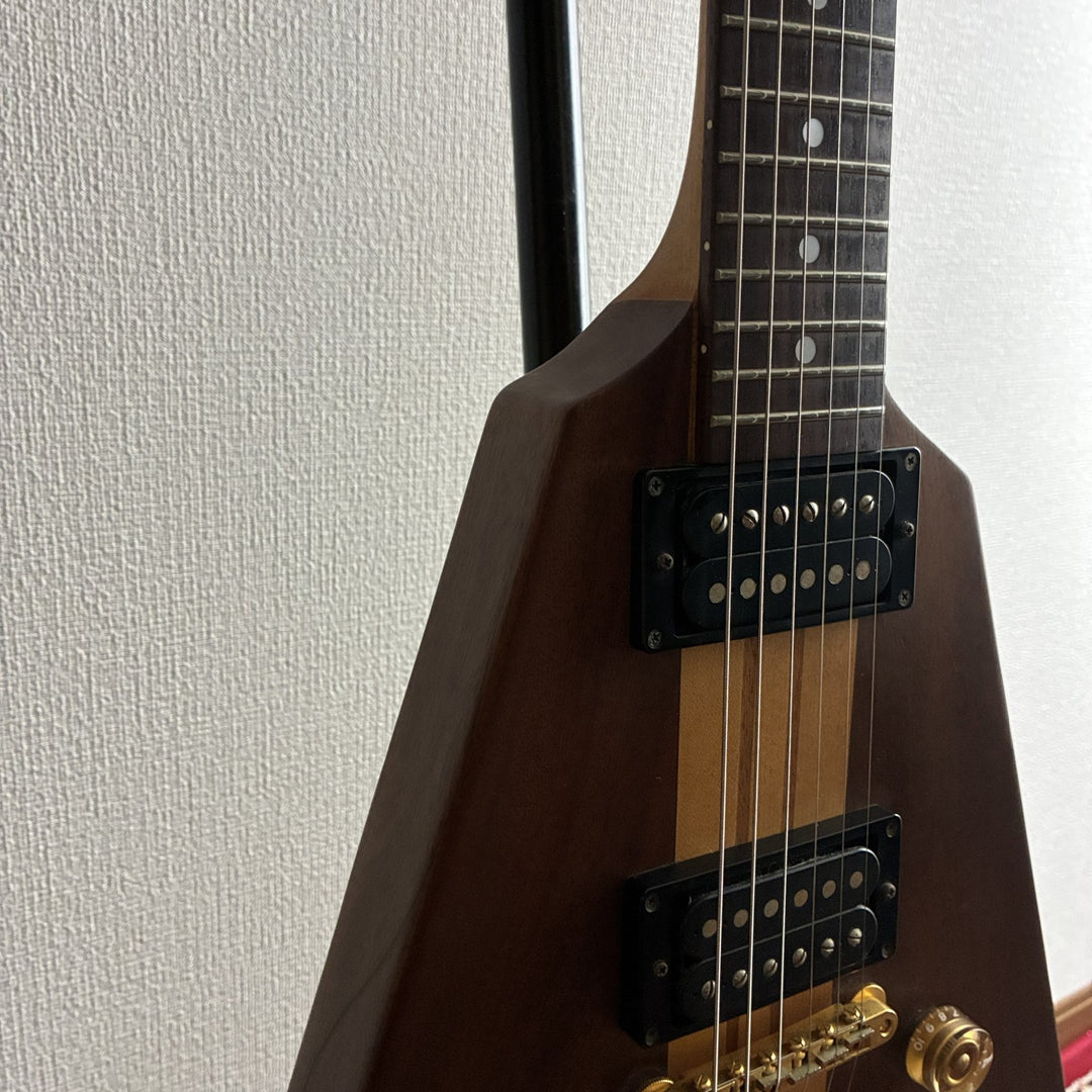 1995-2002 Greco GV-90MH Flying V Mahogany Neck-Through MIJ Japan w/Soft Case