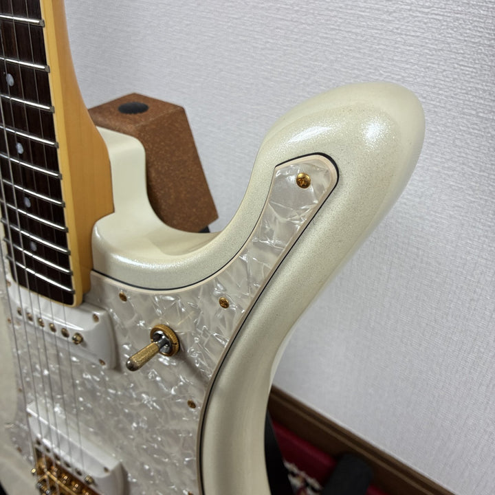 2000s Yamaha SGV1200 Flying Samurai Offset Pearl Snow White Gold HW w/ OHSC