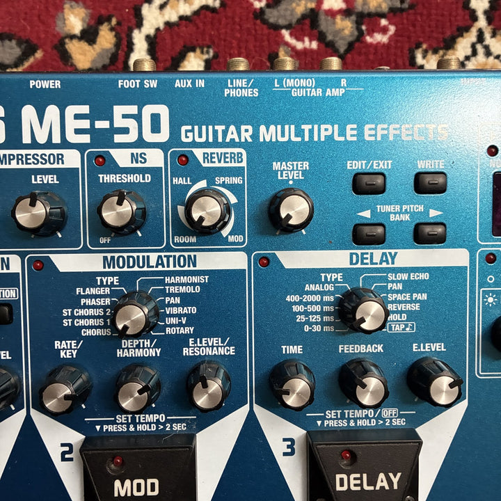 BOSS ME-50 Guitar Multiple Effects COSM Multi-Effects Pedal w/ Original Box