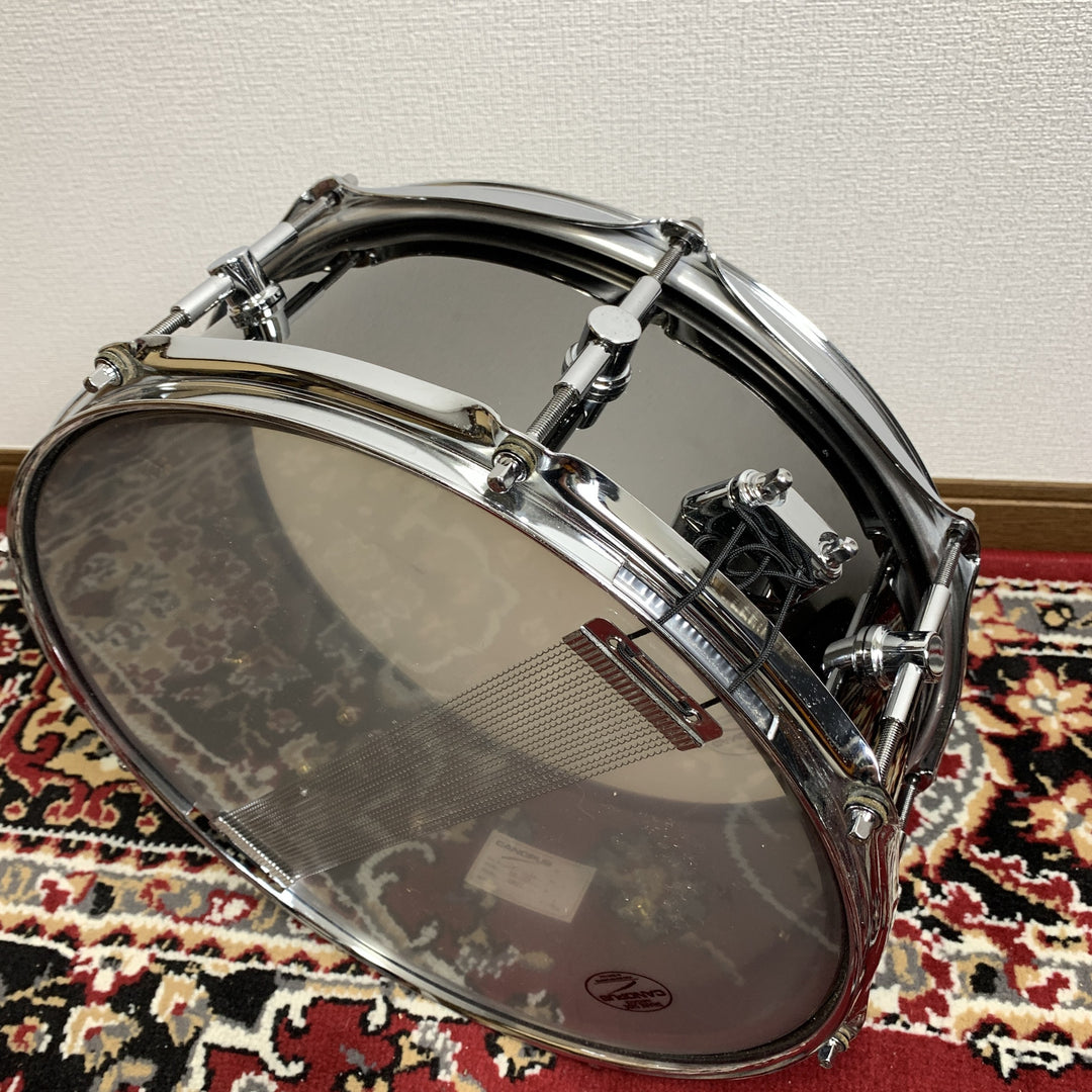 Canopus Black Nickel Brass BB-1455 14x5.5 Brass Snare Drum 2010 MIJ