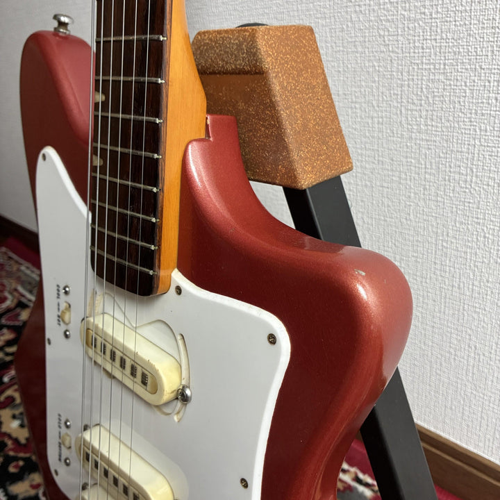 c.1966-67 Guyatone LG-120T Swivel Pickup Metallic Red MIJ Vintage Bizarre Japan