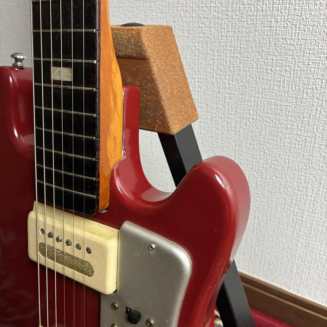 1960s Guyatone LG-85T Red Vintage Bizarre Electric Guitar MIJ Japan w/ Vibrato