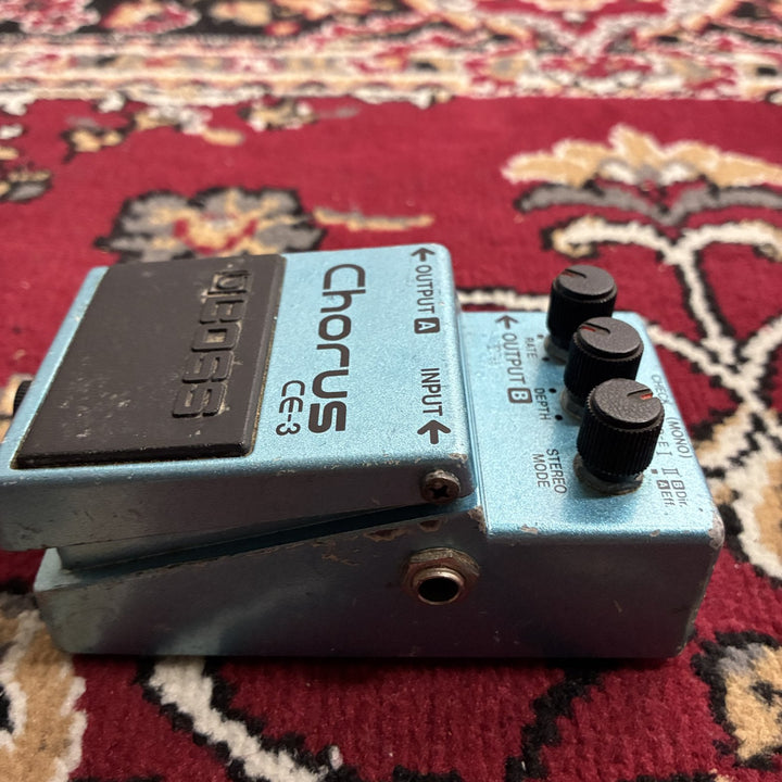 1982-1984 BOSS CE-3 Chorus Black Label ACA MIJ Vintage Analog Stereo Pedal