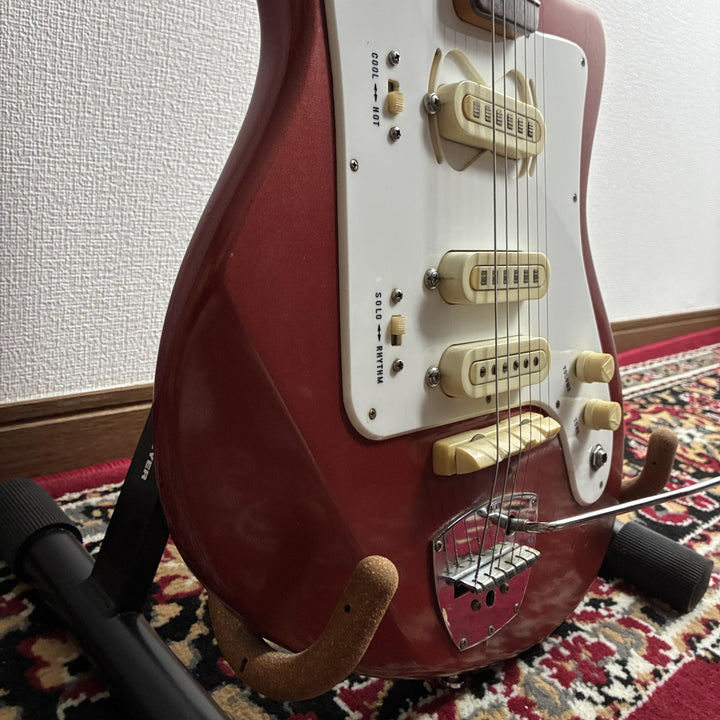 c.1966-67 Guyatone LG-120T Swivel Pickup Metallic Red MIJ Vintage Bizarre Japan