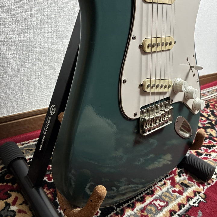 1985 Fernandes FST Stratocaster Type MIJ Japan Teal Refinished w/ Soft Case