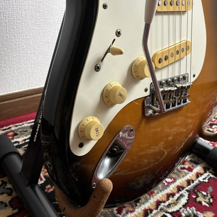 1991 Fender Japan ST-57L Lefty Left-Handed Stratocaster Sunburst MIJ Fujigen