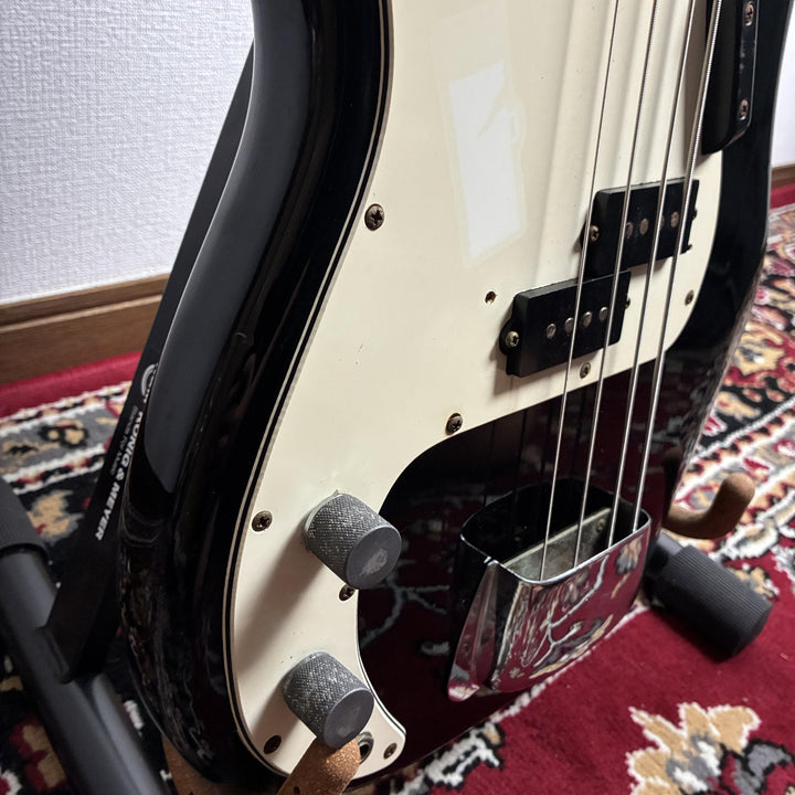 1976 Greco PB-500 Precision Bass Left-Handed Black Maple Neck Lefty MIJ Japan