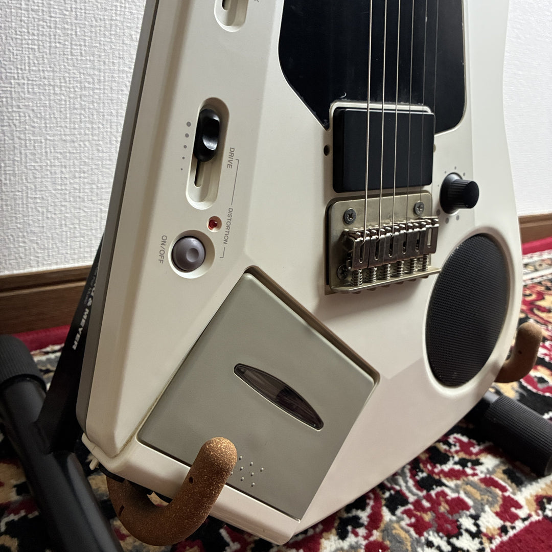 1980s Casio EG-5 Eleking White Guitar Built-in Cassette Deck Amp Speaker MIJ