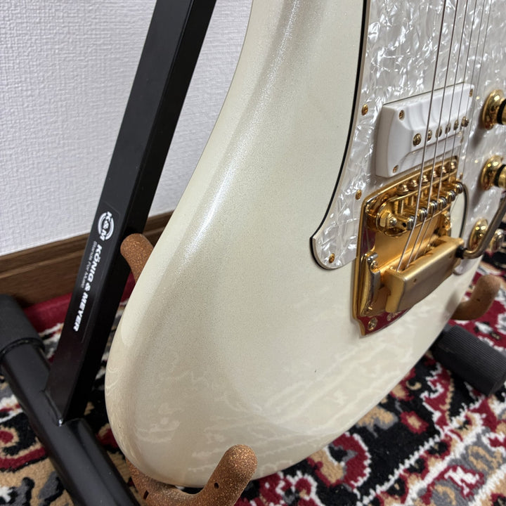 2000s Yamaha SGV1200 Flying Samurai Offset Pearl Snow White Gold HW w/ OHSC