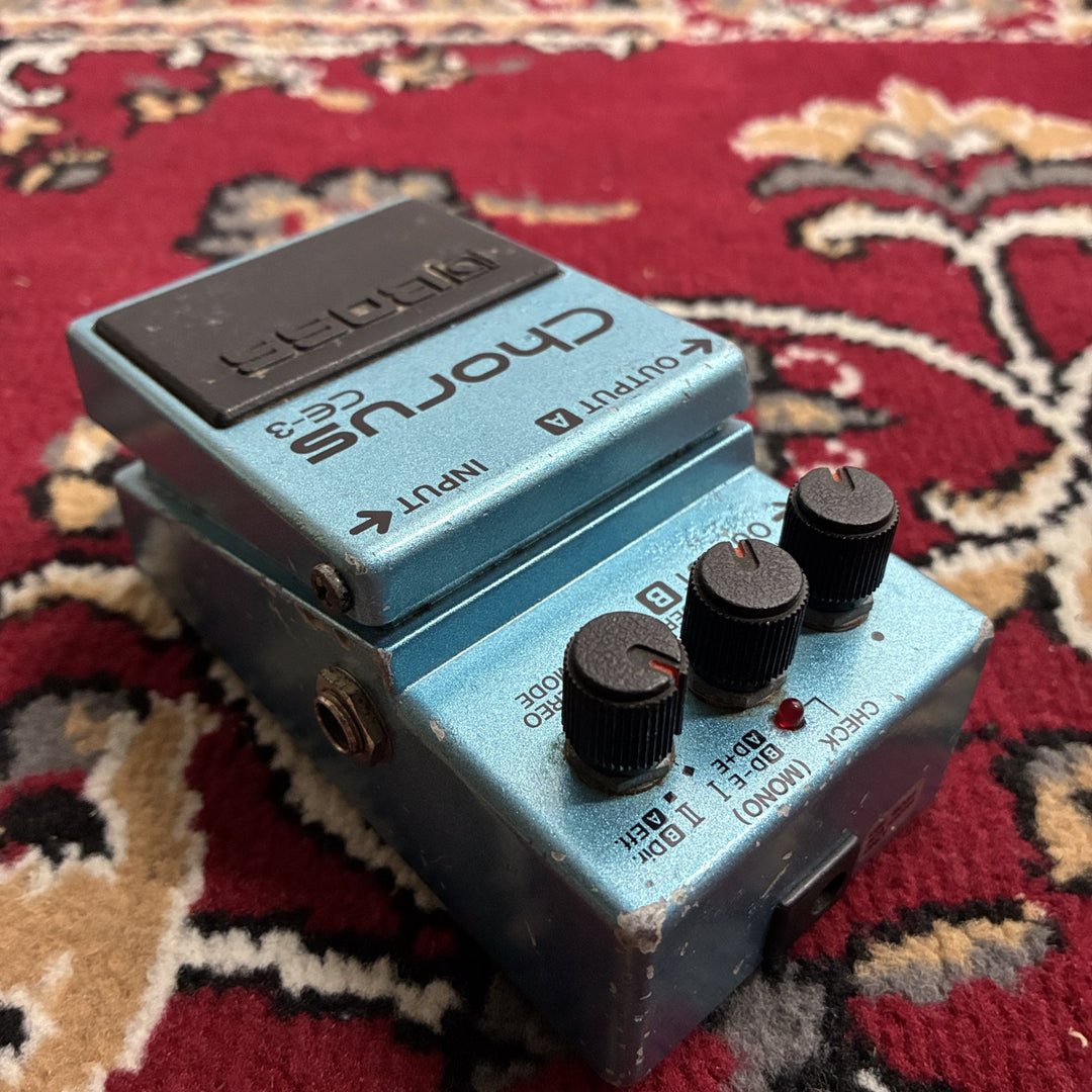 1982-1984 BOSS CE-3 Chorus Black Label ACA MIJ Vintage Analog Stereo Pedal