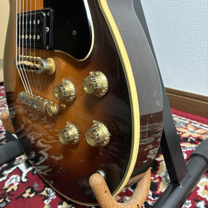 1980 Yamaha SG1000 Brown Sunburst MIJ Bi-Sound Ebony Gold HW Japan w/Hard Case