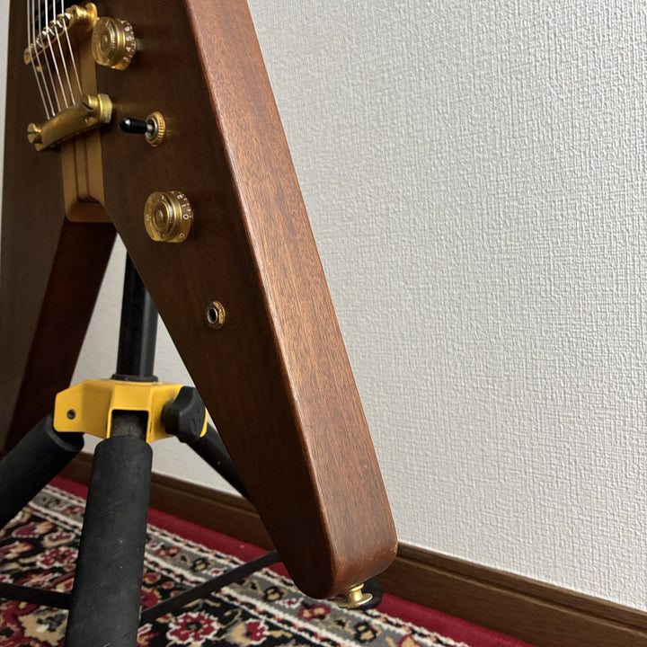 1995-2002 Greco GV-90MH Flying V Mahogany Neck-Through MIJ Japan w/Soft Case