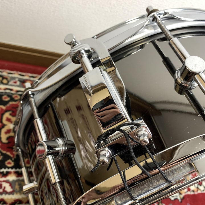 Canopus Black Nickel Brass BB-1455 14x5.5 Brass Snare Drum 2010 MIJ