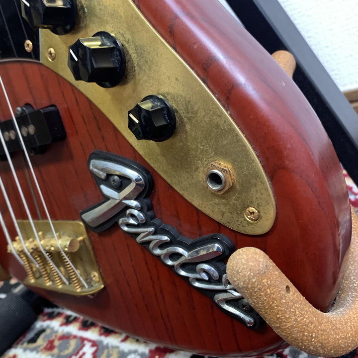 1993-1994 Fender Japan JBG-70 Jazz Bass Satin Red Gold Hardware MIJ Fujigen