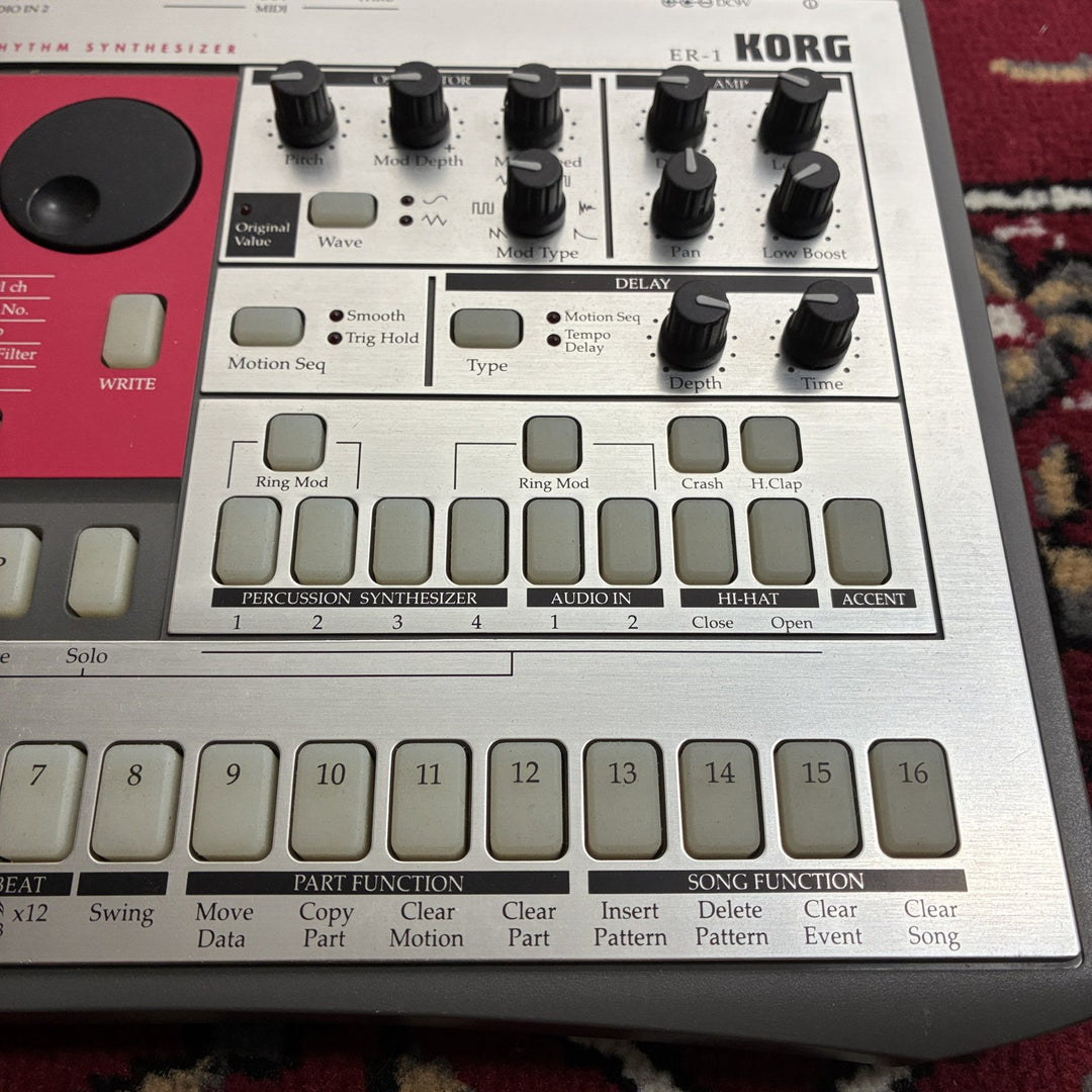 Korg Electribe R ER-1 Rhythm Synthesizer Drum Machine Original Non-mkII w/ PSU