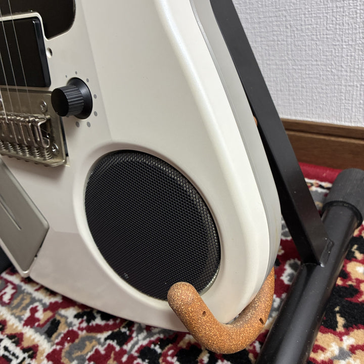 1980s Casio EG-5 Eleking White Guitar Built-in Cassette Deck Amp Speaker MIJ