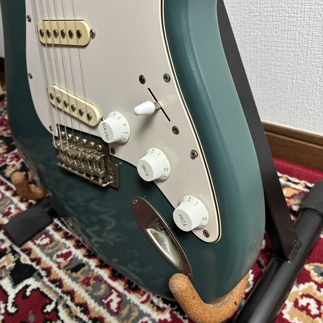 1985 Fernandes FST Stratocaster Type MIJ Japan Teal Refinished w/ Soft Case