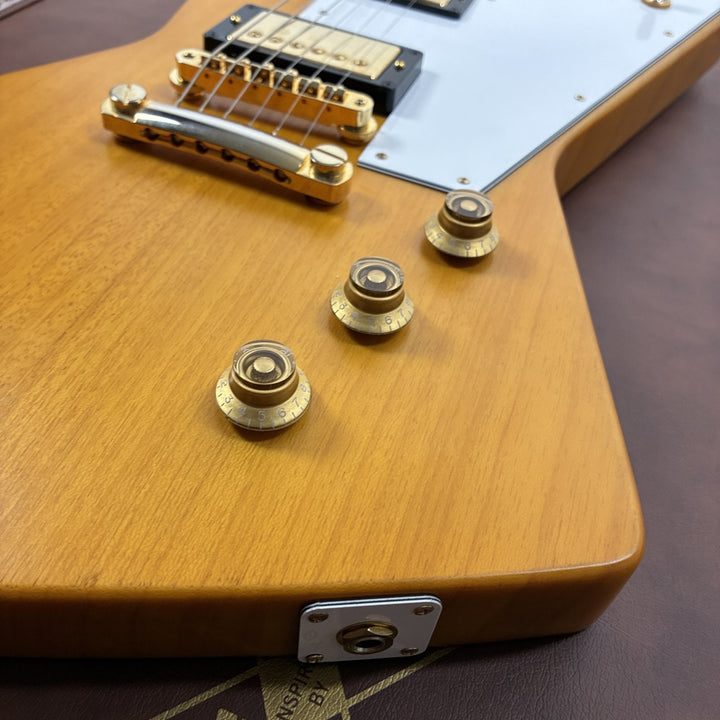 2023 Epiphone 1958 Korina Explorer Inspired by Gibson Custom Aged Natural w/Case