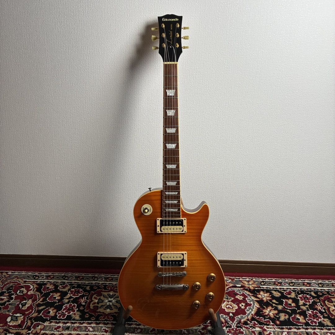 Edwards by ESP Limited Model Les Paul Type Guitar Seymour Duncan Honey Burst