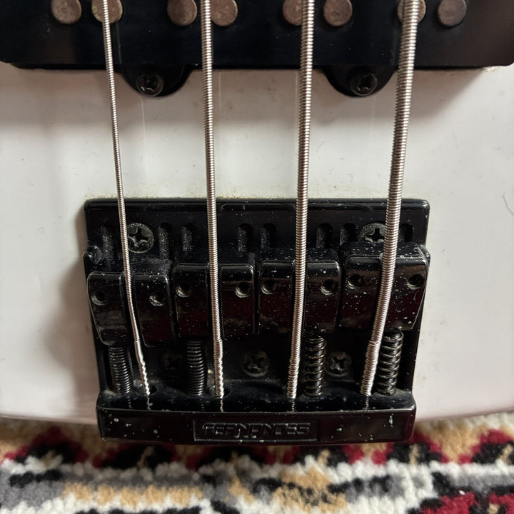 1980s-90s Fernandes FRB-45 Revolver Bass Left-Handed PJ White MIJ Japan Lefty