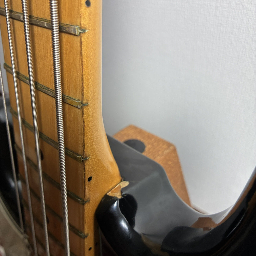 1976 Greco PB-500 Precision Bass Left-Handed Black Maple Neck Lefty MIJ Japan