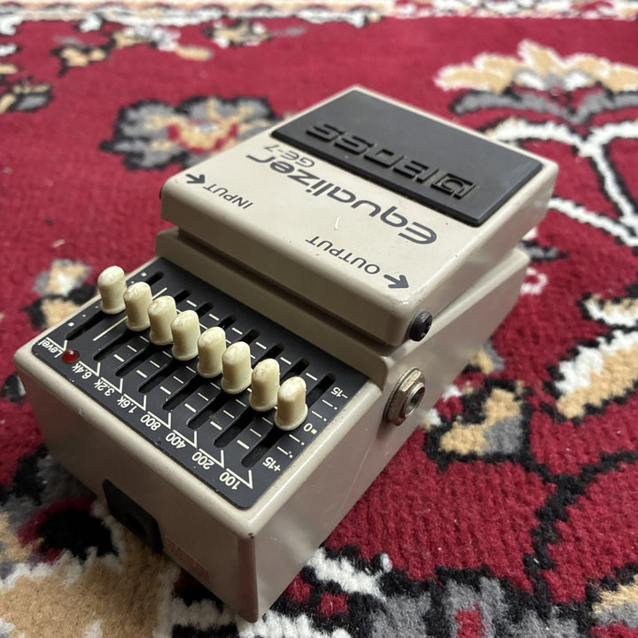 2009-2010 BOSS GE-7 Equalizer 7-Band Graphic EQ Pedal PSA Spec Made in Taiwan