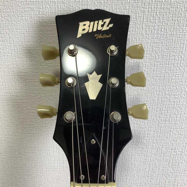 Blitz by Aria Pro II BSG-STD SG Electric Guitar Cherry Set Neck w/Soft Case