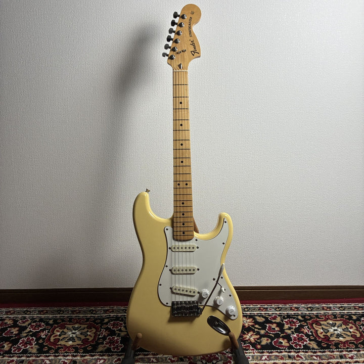 1993-94 Fender Japan ST72-53 Order Made Stratocaster Yellow White MIJ Fujigen