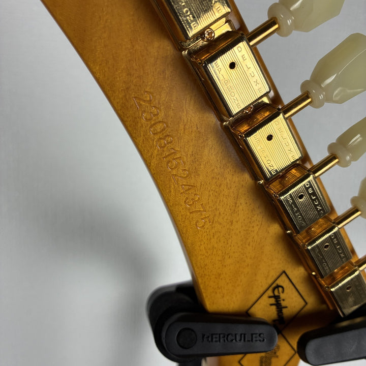 2023 Epiphone 1958 Korina Explorer Inspired by Gibson Custom Aged Natural w/Case