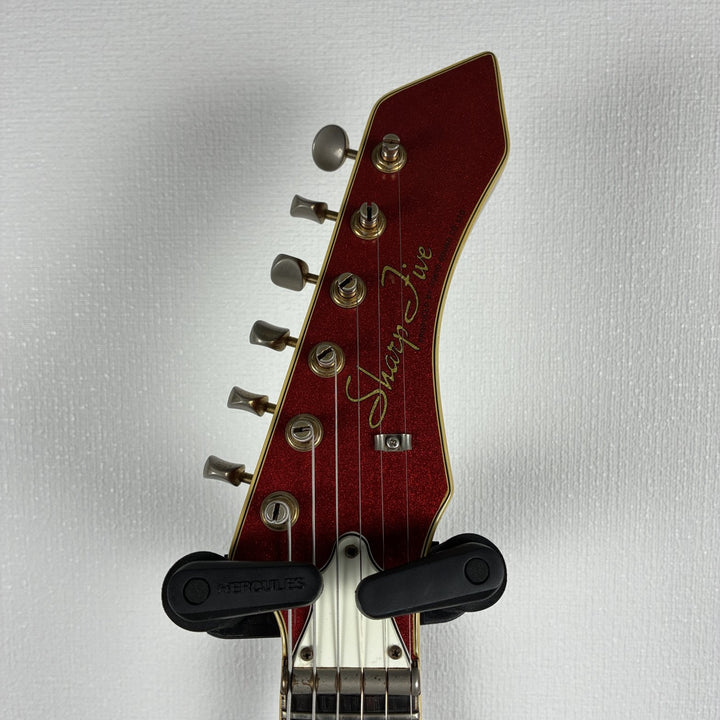 1980s Guyatone LG-1200 Sharp Five Red Sparkle MIJ Bizarre Lace Sensor Mod