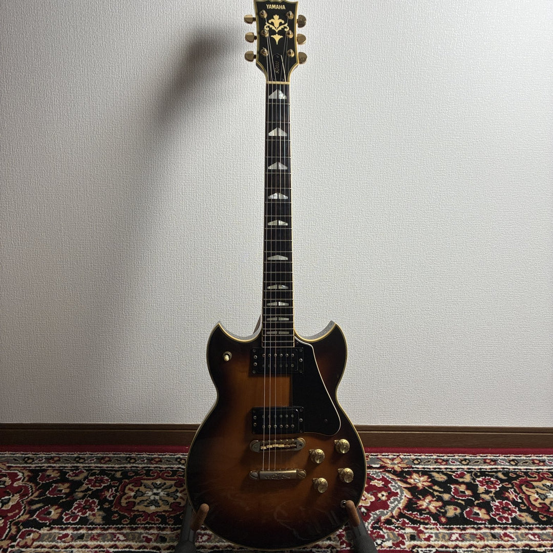 1980 Yamaha SG1000 Brown Sunburst MIJ Bi-Sound Ebony Gold HW Japan w/Hard Case