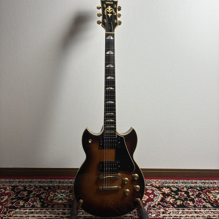 1980 Yamaha SG1000 Brown Sunburst MIJ Bi-Sound Ebony Gold HW Japan w/Hard Case