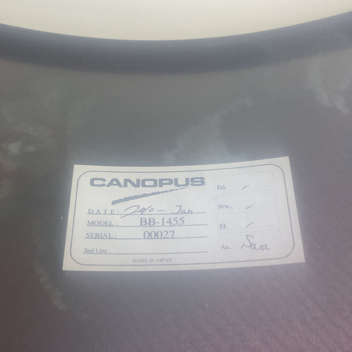 Canopus Black Nickel Brass BB-1455 14x5.5 Brass Snare Drum 2010 MIJ