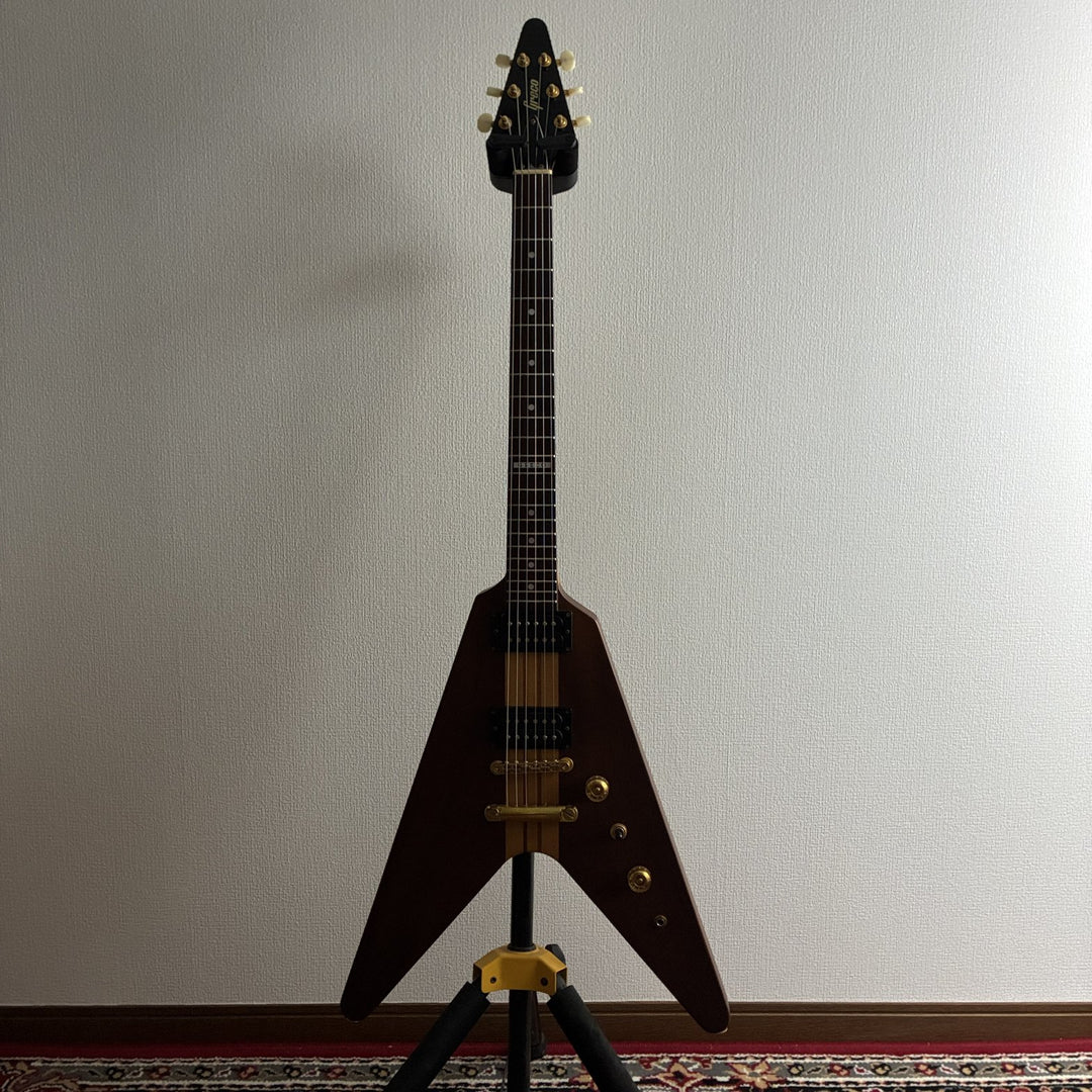 1995-2002 Greco GV-90MH Flying V Mahogany Neck-Through MIJ Japan w/Soft Case