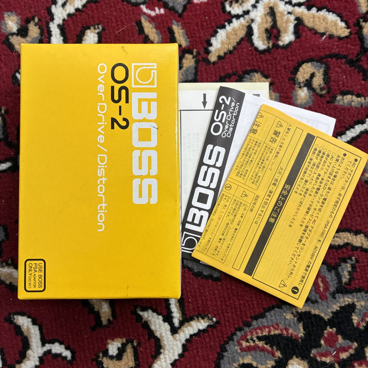 BOSS OS-2 OverDrive / Distortion Guitar Effects Pedal w/ Box &amp; Manual, Taiwan